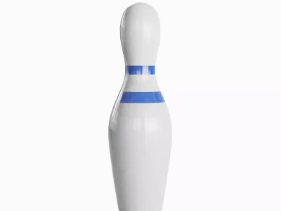 Bowling Pin 02 Low-poly 3D model