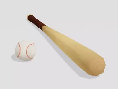 Baseball - Hand Painted 3D model