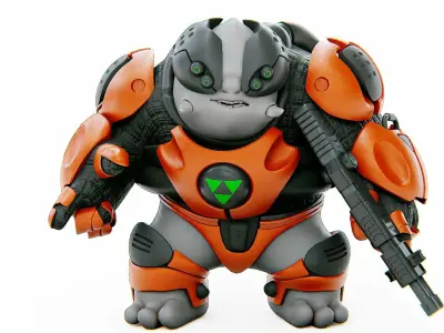 ALIEN MOBBY B-5  Rigged for Unreal Engine - Unity - MIXAMO  3D model