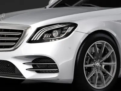 Mercedes Benz S 500 Lang AMG Line V222 2018 3D model