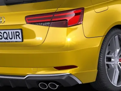 Audi S3 2017 3-door 3D model