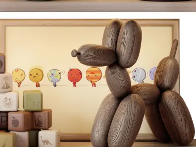 Decor for childrens room 04 3D model