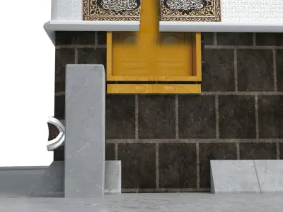 Kaaba 3d model realistic Low-poly 3D model