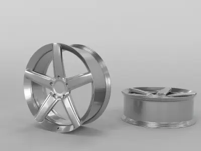 Car Rim 3D model 16