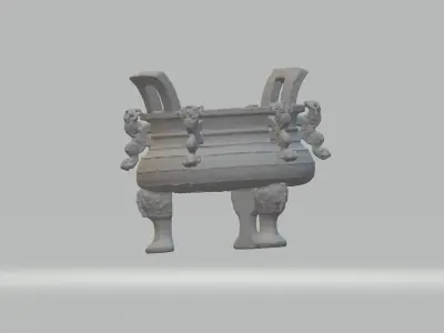 Chinese Ding Furnace Incense 3D print model