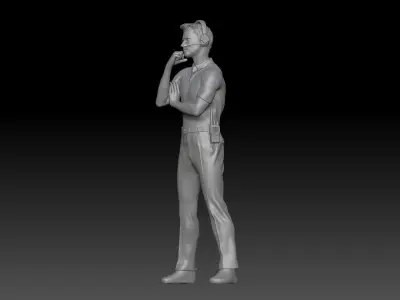 formula one TEAM PIT STOP HEAD COACH TV CONTROL ROOM 2 3D print model