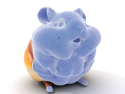 Golden Hamster model pack Low-poly 3D model