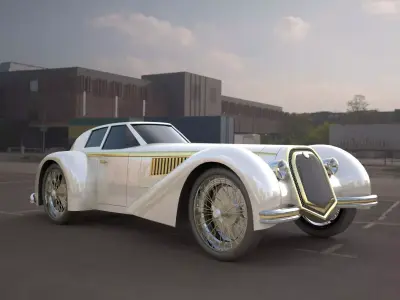 alfa romeo 8c 2900b 3D model