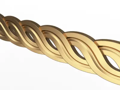 Ornament Element Molding 024 Low-poly 3D model