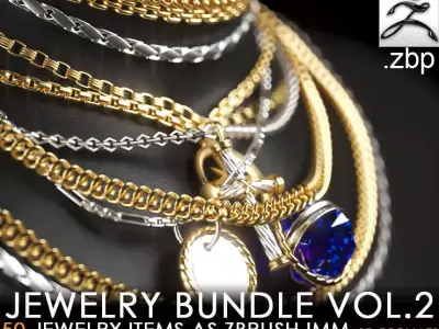 50 jewelry items vol2 3D print model