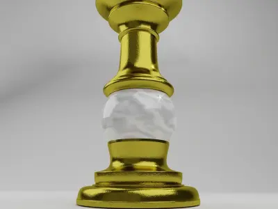 metal candle holder 3D model