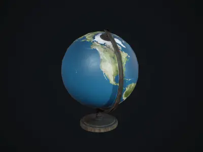 Globe Free low-poly 3D model