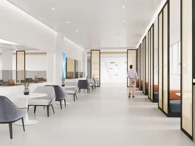 Public Space interior 3D model