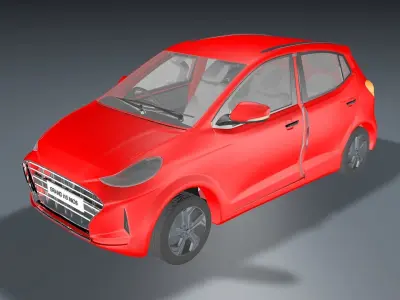 Car Exterior Low-poly 3D model