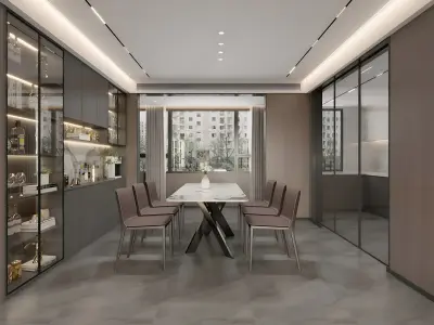 Modern Italian Restaurant 3D model