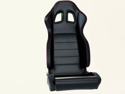 Car racing seat 3D model