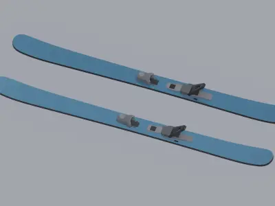 Skis model 3D model