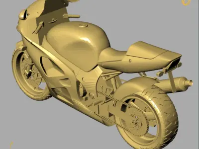 Motorcycle Suzuki 3D print model