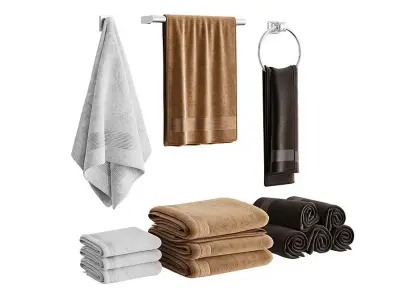 Towels BLENDER 3D Model Cycles 3D model