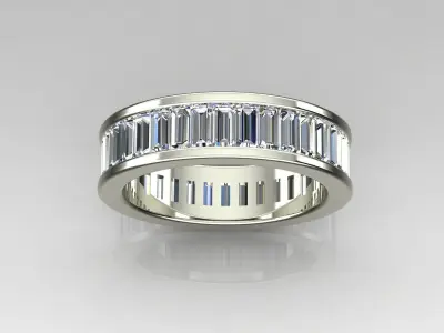 Band Ring 3D print model 12