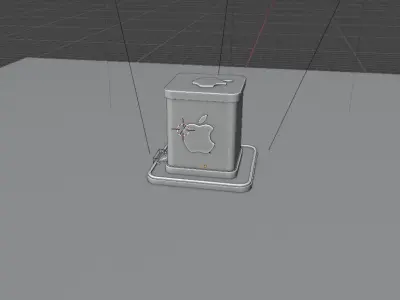Apple Aquarium High Quality 3D Model in Blender Low-poly 3D model