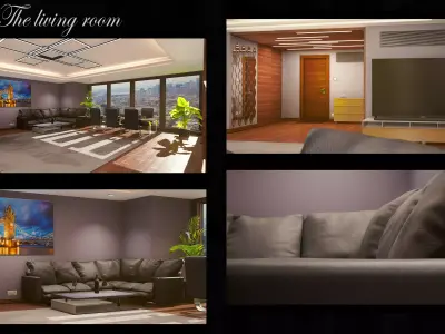 Realistic PBR apartment UE4 3D model