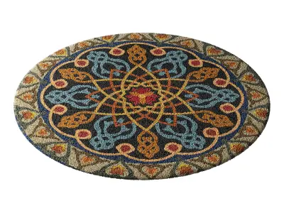 round carpet 25 3D model