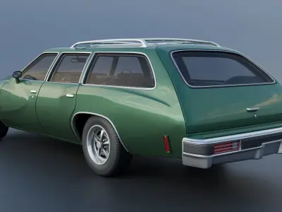 Pontiac LeMans Safari Wagon 1973 3D print model
