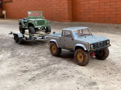 Trailer for crawler or rc car 3D print model