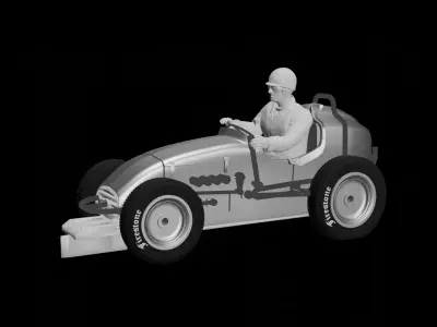 Midget Racer ready to print 3D print model