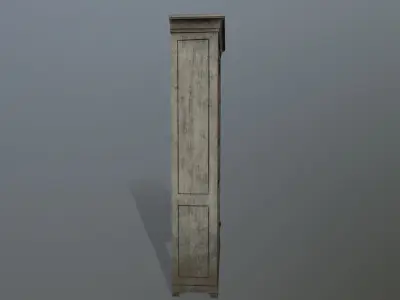 Cupboard 1 wooden cabinet Low-poly 3D model