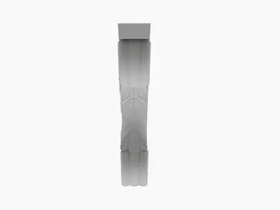 Scroll Corbel 07 3D model