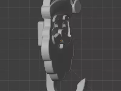 Wall stocking hanger 3D print model