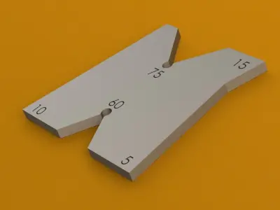 Lathe angle tool Free 3D model