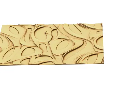 decor set wall panel wall relief mural CNC 31 3D model