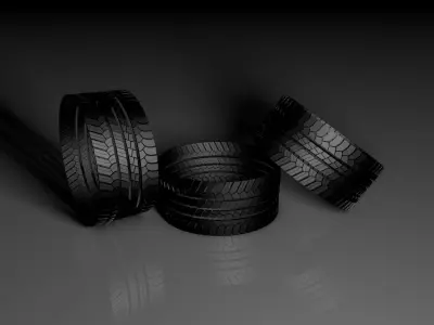 Tire Tread Free low-poly 3D model