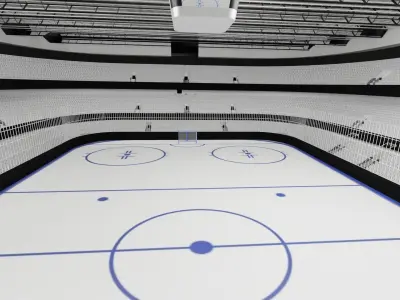 Ice Hockey Stadium 3D model
