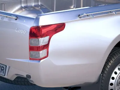 Mitsubishi L200 single cab 2016 3D model