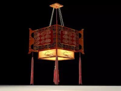 Chinese palace lantern  3D model