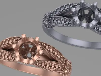 jewelry ring14 3D print model