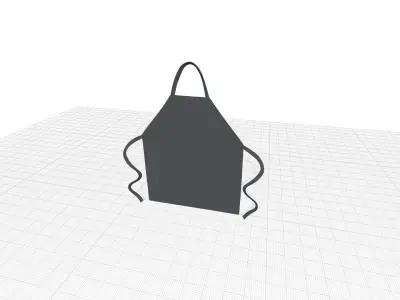 Coupang Attitude Apron 3D model