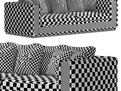 Noir Sofa by Elve luxury 3D model