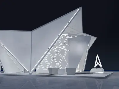 exhibitionx Low-poly 3D model
