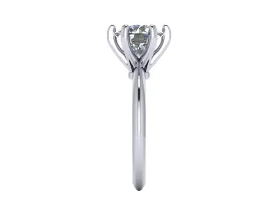 Diamond Engagement Ring R2 3D print model