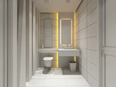 INTERIOR DESIGN Low-poly 3D model buy