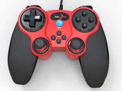 GAME JOYSTIC Low-poly 3D model