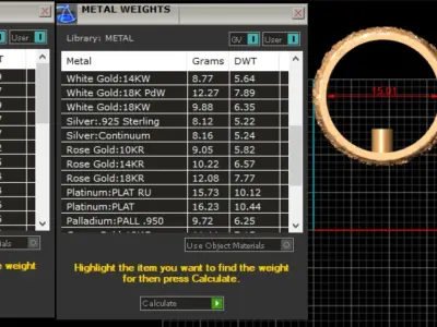 Couple Rings Moon 3D print model