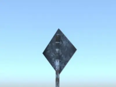 Road Sing Free 3D model