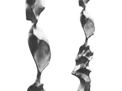 334 interior sculptures 10 abstract damaged piece of metal 01 3D model