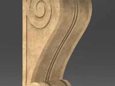 Corbel Decorative 3   3D model 3D model